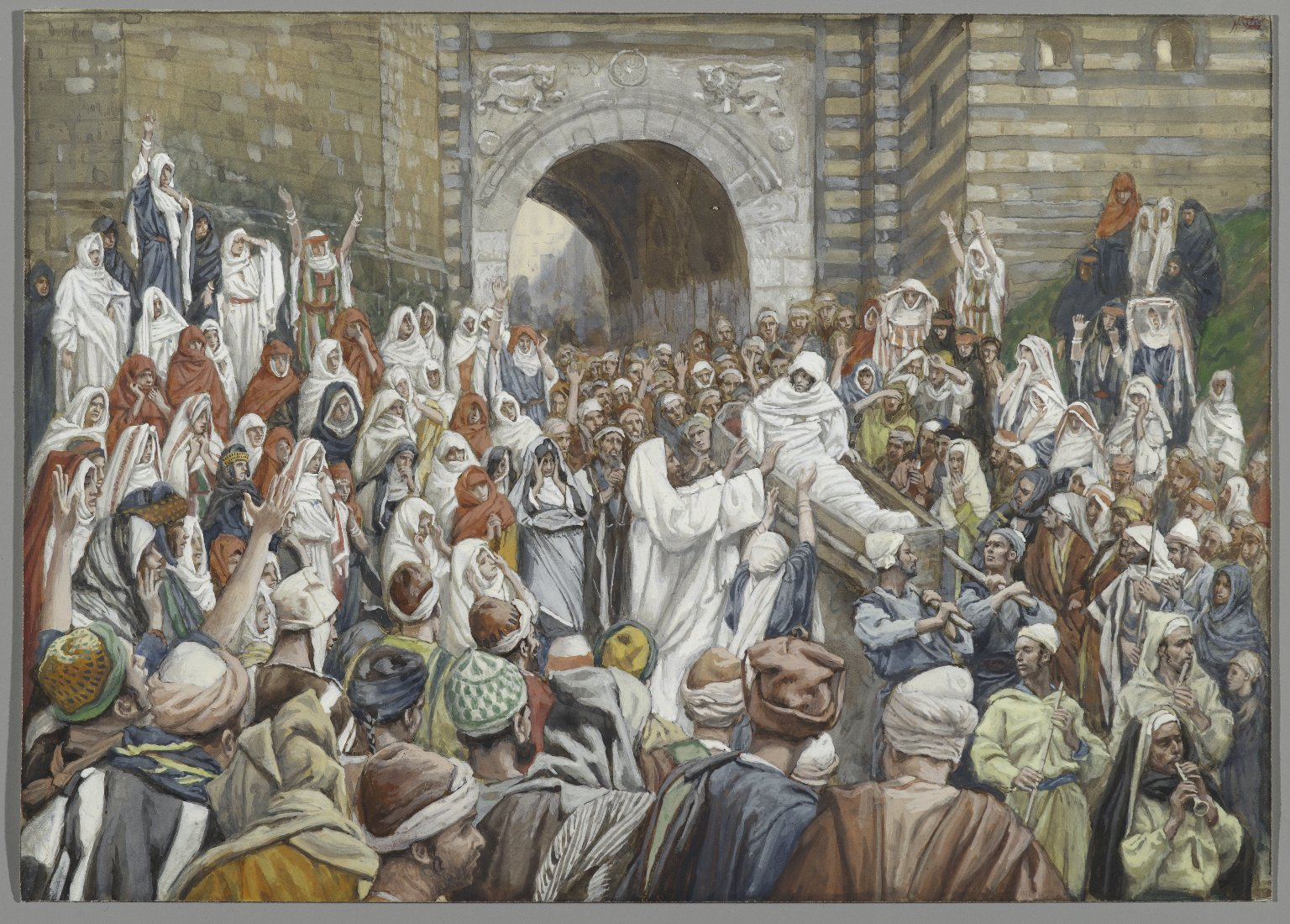 james tissot - résurrection du fils de la veuve de Naim